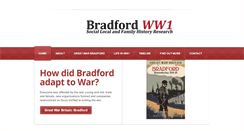 Desktop Screenshot of bradfordww1.co.uk